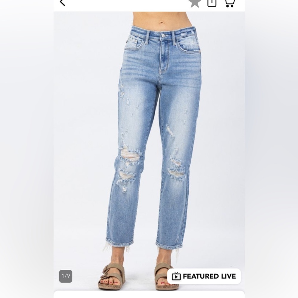 Judy Blue high rise slim straight jeans